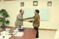 Penyerahan LHP atas LKPD 2011 kepada Ketua DPRD Kabupaten Bangka